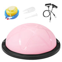 Half Balance Ball Trainer with Resistance Bands and Pump for Yoga Pilates Fitness