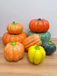 Artificial Pumpkin Model for Autumn Harvest, Halloween, and Farmhouse Decor