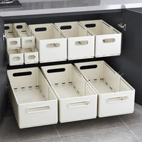 Expandable Drawer Organizer Bins for Cabinet and Desk Storage