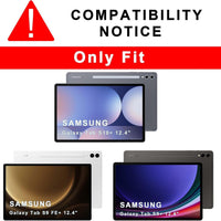 Bluetooth Keyboard Case for Samsung Galaxy Tab S10+/S9 FE+/S9+ 12.4-inch