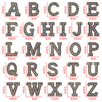 5.5cm Pearl Alphabet Iron-On Patches for DIY Clothing & Decor