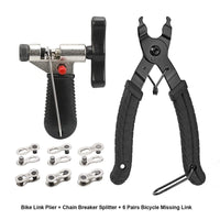 Bicycle Chain Repair Tool Kit with Caliper, Breaker, and Master Link Pliers for Mountain Bikes