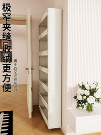 Slim Rolling Storage Cart with Wheels for Narrow Spaces, Multi-layer Organizer Rack for Kitchen Bathroom