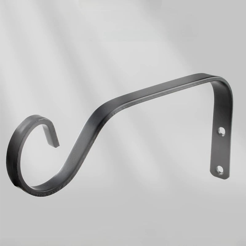 Heavy Duty Wall Mount Hook for Lanterns, Planters, Bird Feeders - Black/White