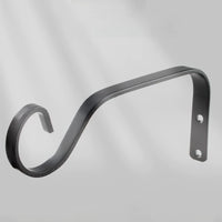 Heavy Duty Wall Mount Hook for Lanterns, Planters, Bird Feeders - Black/White