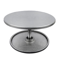 Dual-Sided Rotating Turntable for Pottery, Sculpting, Cake Decorating - Cast Iron / Plastic Steel