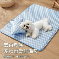Pet Cooling Mat for Dogs and Cats, Summer Ice Silk Sleeping Pad for Kennels and Floors