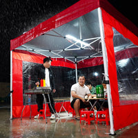 Transparent Waterproof Side Wall for Outdoor Canopy Tent, Thickened Windproof Rain Shelter for Market Stalls
