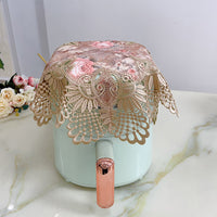 Versatile Lace Fabric Dust Cover for Air Fryer Rice Cooker Microwave Oven Washing Machine