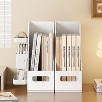 Multifunctional A4 Document Organizer with Pen Holder and Storage Box for Desk