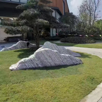 Snow Wave Stone Slices for Indoor/Outdoor Landscaping and Garden Decor