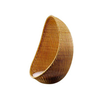 Outdoor Rattan Woven Egg Chair Swing for Balcony Patio Garden, Single Person Hanging Basket Chair