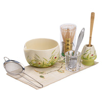 Ceramic Matcha Tea Ceremony Set with Whisk, Bowl, and Accessories