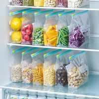 Food Grade Zipper Freezer Bags with Slider Seal for Food Storage