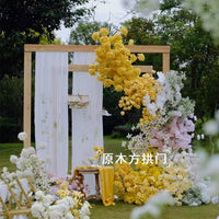 Rustic Wooden Arch for Weddings and Events, Square Frame