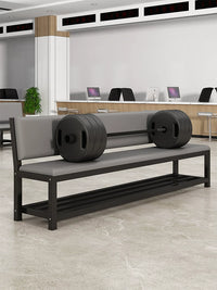 Upholstered Stadium Bench with Backrest for Changing Rooms and Clinics
