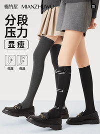 Women's Compression Calf Socks Over-the-Knee Slimming Stockings