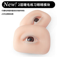 Eyelash Extension Training Mannequin Head with 3D/5D Practice Lashes