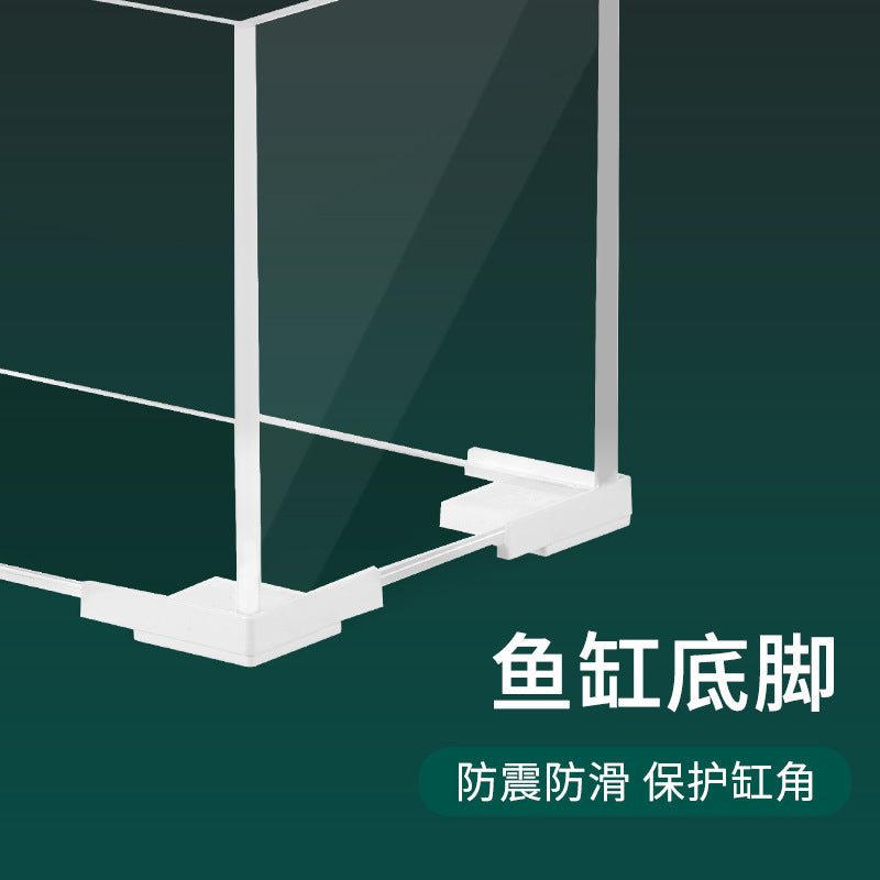 Aquarium Tank Base Corner Protectors with Support Frame, Plastic Fish Tank Stand Feet