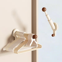 Retractable Wall-Mounted Hanger Organizer for Balcony and Laundry Room, No-Drill Installation