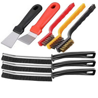 Multifunctional Cleaning Brush and Scraper Set for Grout and Crevices