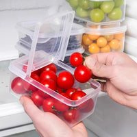 Portable Fruit Container with Lid for Kids and Students, Food-Grade Refrigerator Storage Box