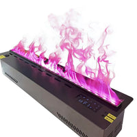 3D Flame Effect Fireplace Humidifier with Remote Control and Touch Screen