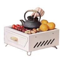 Portable Charcoal Grill Set for Outdoor Picnics and Home Use