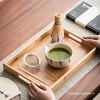Ceramic Matcha Bowl Set with Whisk Holder