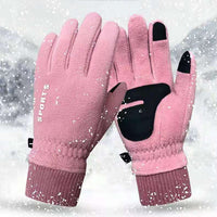 Warm Fleece Winter Gloves for Men and Women, Touchscreen Compatible, Windproof for Outdoor Cycling and Sports