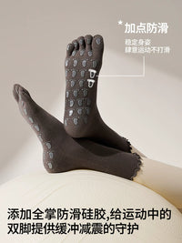 2026 New Anti-Slip Yoga Pilates Five-Toe Socks for Women, Mid-Calf Indoor Fitness Sports