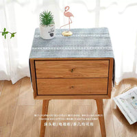 Nordic Light Luxury Cotton Linen Tassel Dustproof Cover Cloth for Bedroom Living Room Bedside Table Cabinet