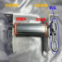 Retractable Awning Gearbox Head for Sunshade Canopy, All-Aluminum Hand Crank Mechanism