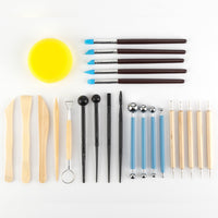 25-42 Pcs Pottery Clay Sculpting Tool Set for Art Craft and Baking
