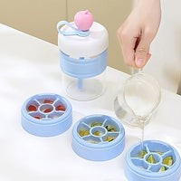 Portable Cold Brew Coffee Tumbler with Ice Cube Mold, Large Capacity Quick-Cooling Travel Cup