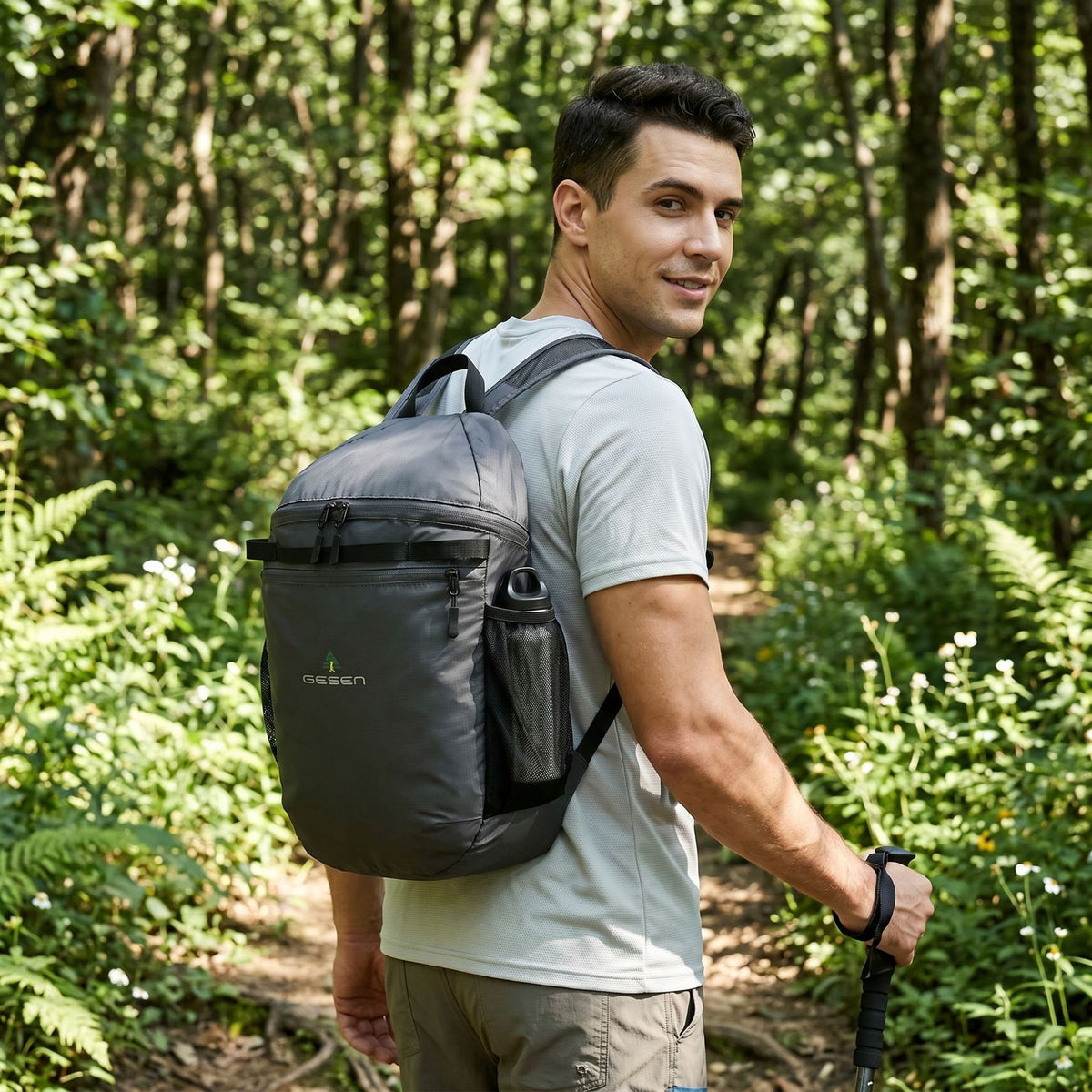 Foldable 20L Nylon Hiking Backpack Waterproof Lightweight for Outdoor Travel