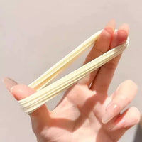 Simple Pink High-Elastic Hair Ties for Ponytails, Durable Hair Bands