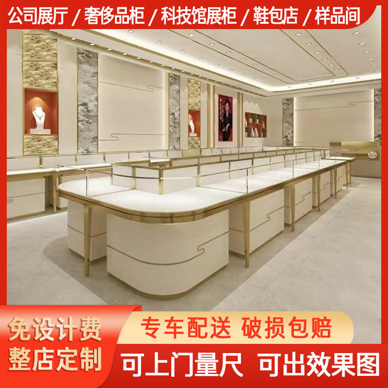 Jewelry Display Cabinet Glass Showcase for Retail Store