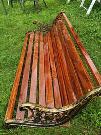 Outdoor Solid Wood Swing Chair with Chain for Patio Garden Indoor Use