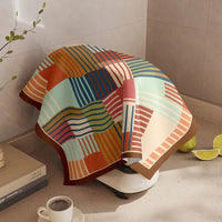 Colorful Patchwork Dust Cover for Coffee Machine Microwave Refrigerator
