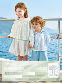 Domiamia Kids' Breathable Sun Protection Cape for Boys and Girls, Lightweight Windproof Shawl