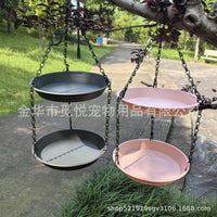 Outdoor Hanging Double-Layer Bird Feeder and Waterer