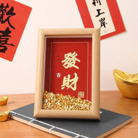 Prosperity New Year Photo Frame Ornament Housewarming Desktop Decor Living Room Spring Festival Lucky Atmosphere Arrangement