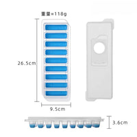 Cylindrical Ice Cube Tray Set for DIY Jelly and Bar Drinks, Easy Release Silicone Ice Molds