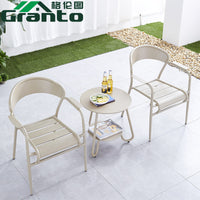 Outdoor Patio Cast Aluminum Dining Set with Chairs and Table