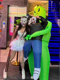 Inflatable Alien Costume for Halloween, Adult and Kids Funny Performance Outfit