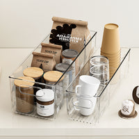 Clear Thickened Storage Bins for Kitchen, Refrigerator, Desk, and Cosmetics