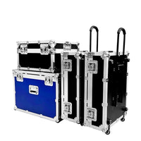 Aluminum Alloy Rolling Tool Case with Wheels, Portable Instrument Storage and Speaker Box