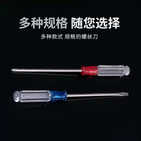 Multifunctional Crystal Handle Screwdriver Set with Magnetic Slotted and Phillips Bits
