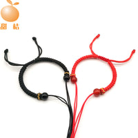 DIY Handmade Braided Bracelet with Adjustable Knot Closure for Beads